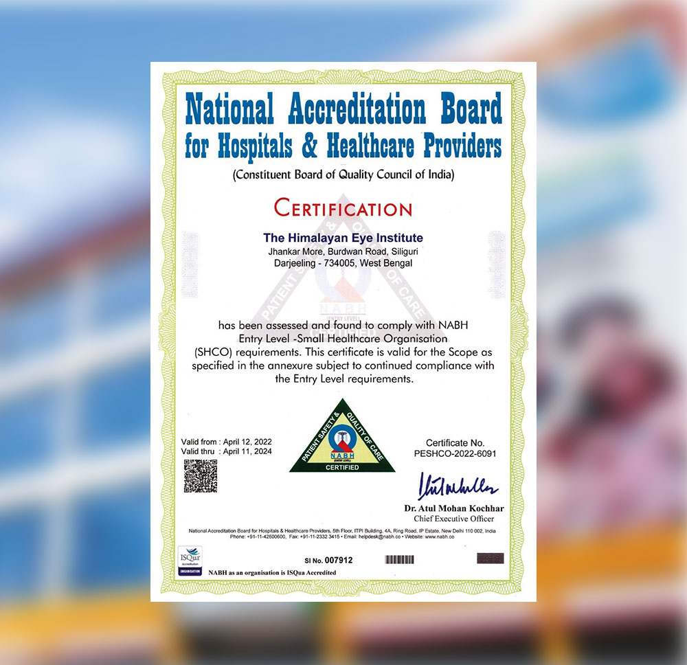 NABH Registration Certificate